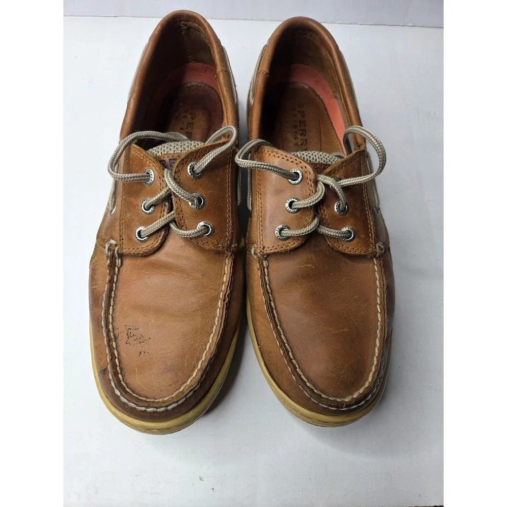 Sperry Top-Sider Billfish Mens 9.5M Tan Brown Leather Boat Shoes 0799320